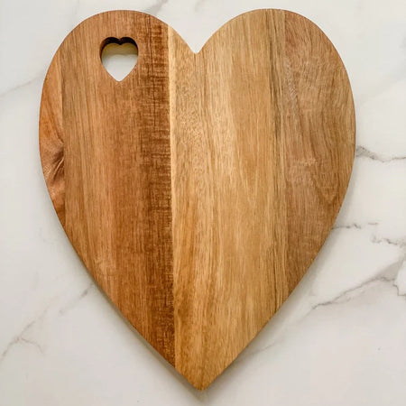 Handmade Heart Serving Board | Heart Cheese Board | Housewarming Gift