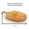 Organic Bamboo Pizza Peel | Serving Board