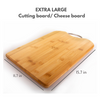 Premium Bamboo Large Cutting Board with Handle