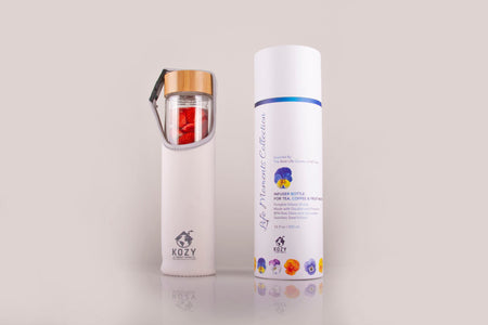 Glass Tea Tumbler with Tea Infuser | Travel Tea Tumbler| Best Gift for Mom | Gift for Dad