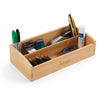 Premium Bamboo Desk Organizer with Pen Holder