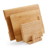 3 Slot Bamboo Cutting Board Organizer