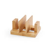 3 Slot Bamboo Cutting Board Organizer