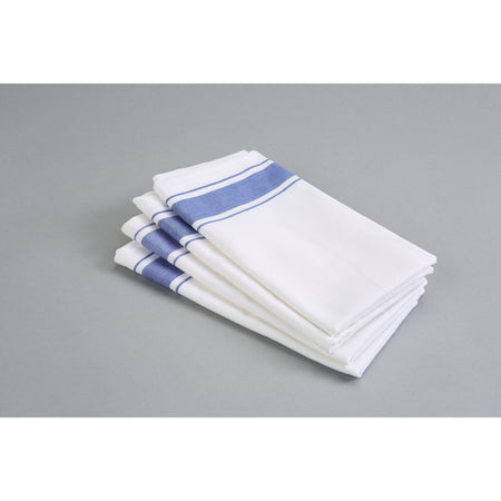 Premium Cotton Dinner Napkins | Blue Strip Napkins | Set of 4
