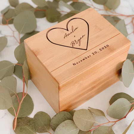 Personalized Memory Box Great For Wedding Gift | Custom Keepsake Box for Couples| Gift For Her | Gift For Him