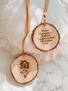 Personalized Rustic Sabzeh Ornament