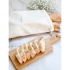 Handmade Cotton Bread Bag & Organic Bamboo Bread Board Gift Set