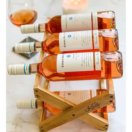 Premium Bamboo Countertop Wine Rack | Tabletop Display