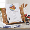 Premium Bamboo Book Stand Recipe Holder Tablet Stand