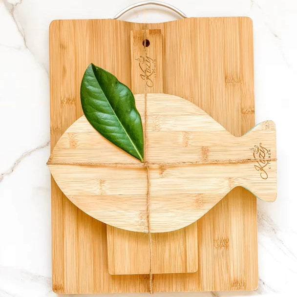Organic Bamboo Cheese Board Gift Set, Set of 3